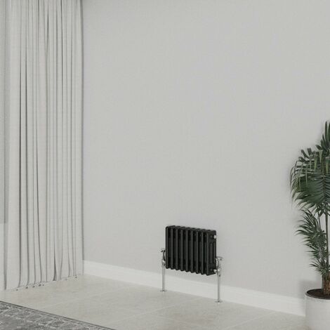 WarmeHaus Traditional Radiator Black Triple Column 300x427mm (1/5)