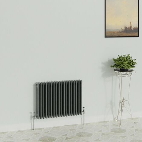 WarmeHaus Traditional Radiator Anthracite Triple Column 600x832mm (1/5)