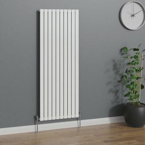 WarmeHaus Vertical 1800x680mm Flat Panel Radiator White Single