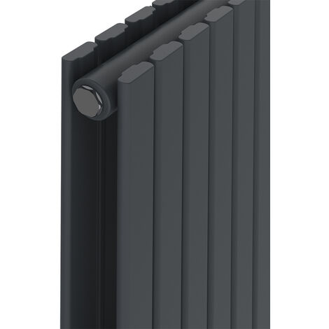 WarmeHaus Vertical 1800x272mm Flat Radiator Anthracite Double