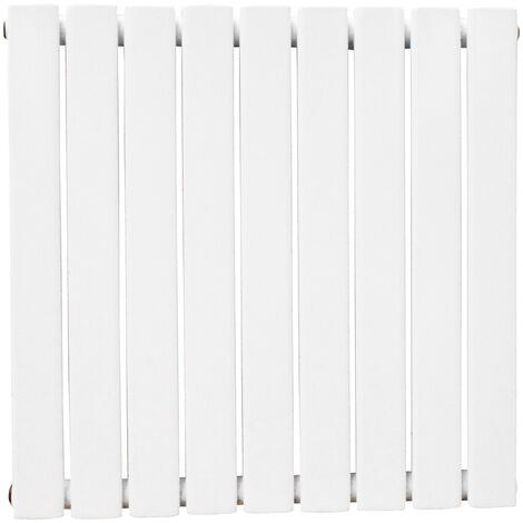 Warmehaus Flat Panel Radiator White Horizontal 600 x 612mm Double