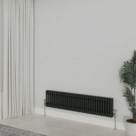 WarmeHaus Traditional Black Double Column Radiators 300x1460mm (1/5)