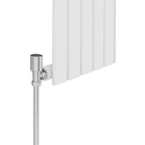Warmehaus White Flat Single Panel Vertical Radiator 1600x544mm