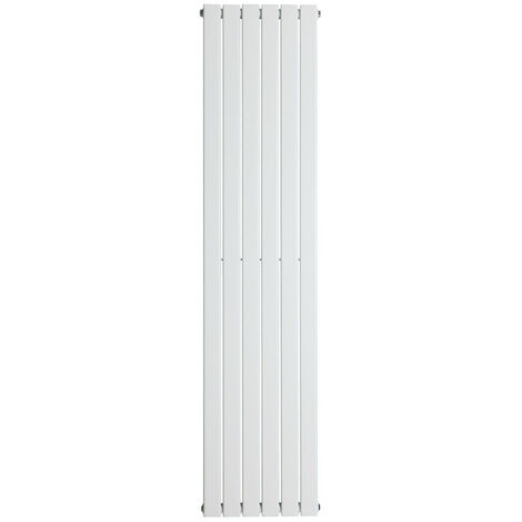 Warmehaus White Flat Single Panel Vertical Radiator 1600x408mm