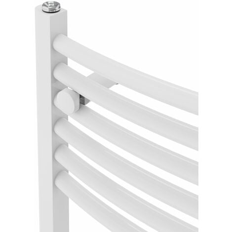 WiFi Thermostatic Curved Towel Rail Timer White 1800x400mm