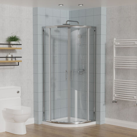 Aquariss Quadrant Shower Enclosure Sliding Door Chrome 700x700