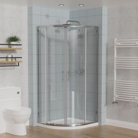 Aquariss Offset Quadrant Shower Enclosure Chrome 900x800
