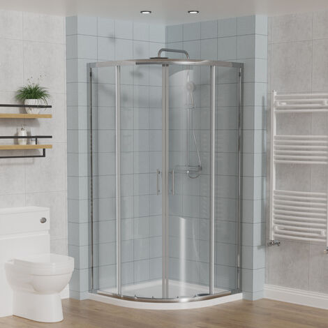 Aquariss Quadrant Shower Enclosure Sliding Door Chrome 900x900
