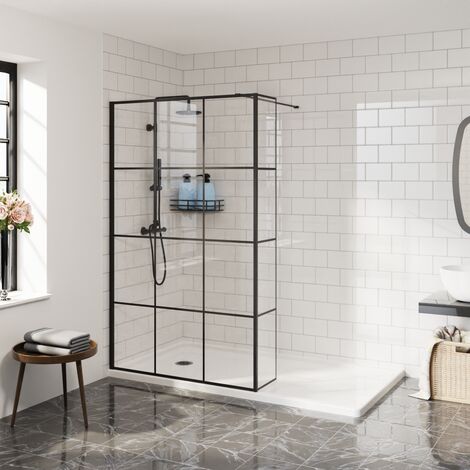 Aquariss 1000mm Screen Panel+300mm Return Panel Grid Black (1/5)