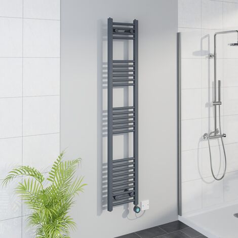 WiFi Thermostatic Straight Towel Rail Timer Sand Grey 1600x300