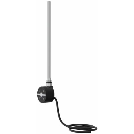 WarmeHaus Touch Screen Thermostatic Electric Heating Element with Timer LCD Display Dual Fuel for Bathroom Heated Towel Rails and Radiators Black 250W