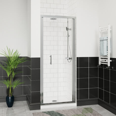 Aquariss Bifold Shower Door Polished Chrome Frame 700mm
