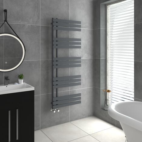WarmeHaus D Shape Bathroom Radiator Warmer Sand Grey 1600x600mm