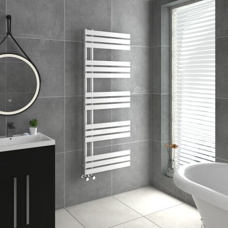 WarmeHaus D Shape Bathroom Radiator Warmer White 1600x600mm