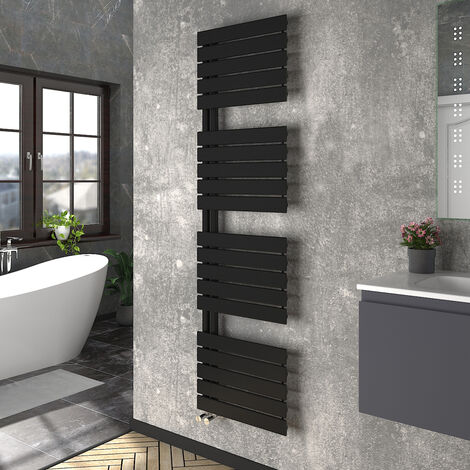 WarmeHaus Heated Towel Radiator Flat Panel Black 1800x500mm