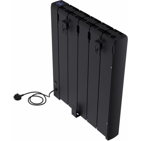 Warmehaus Electric Ceramic WIFI Electric Heater 1500W 5 Fin Black