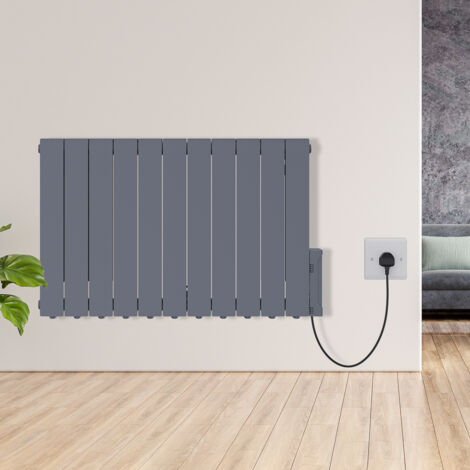 Warmehaus Electric Oil Filled Radiator with Timer Anthracite 2000W (1/5)