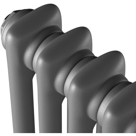 Warmehaus Traditional Double Column Anthracite Radiator Cast Iron Style Radiators 300x425mm
