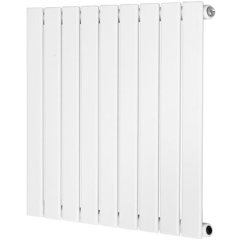 Warmehaus White Radiator Flat Panel Horizontal Single 600x612mm