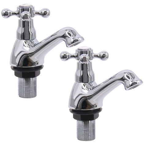 Traditional Bath and Basin Tap Chrome