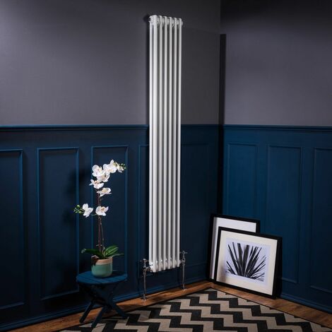 WarmeHaus Traditional Radiator White Double Panel 1800x290mm