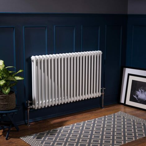 WarmeHaus Traditional Radiator White Double Panel 600x1010mm