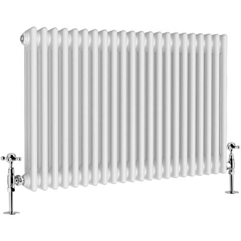 WarmeHaus Traditional Radiator White Triple Panel 600x1012mm
