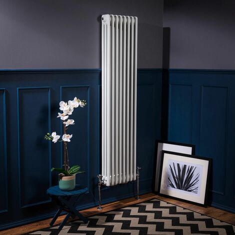 WarmeHaus Traditional Radiator White Triple Panel 1500x382mm