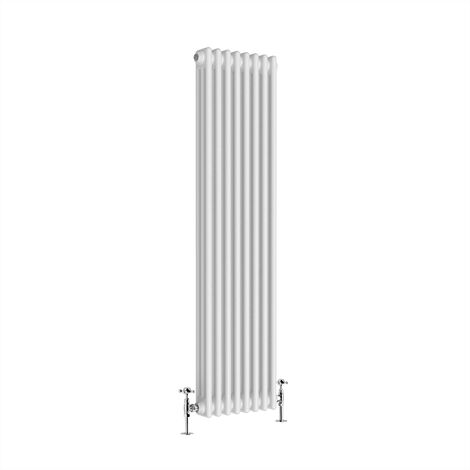 WarmeHaus Traditional Radiator White Triple Panel 1500x382mm