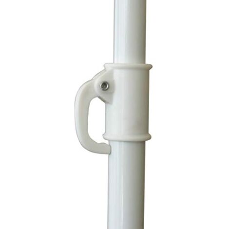Beach Parasol Garden Outdoor Patio Sun Shade Tilting Umbrella 160cm Green-White