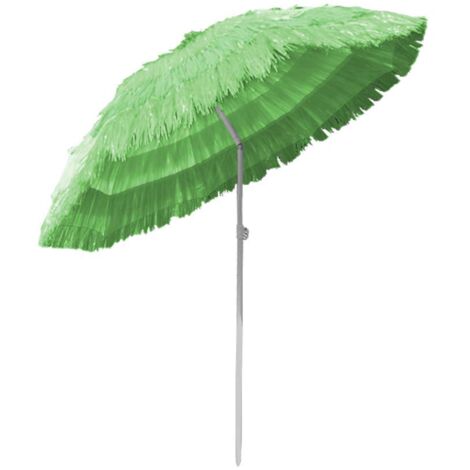 Outdoor Patio Hawaiian Parasol Beach Sun Shade Protection Umbrella Tilting Green