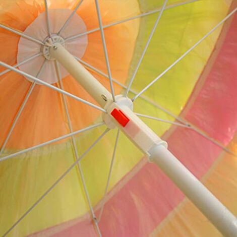 Outdoor Patio Hawaiian Parasol Beach Sun Shade Protection Umbrella Tilting Multiple Colour