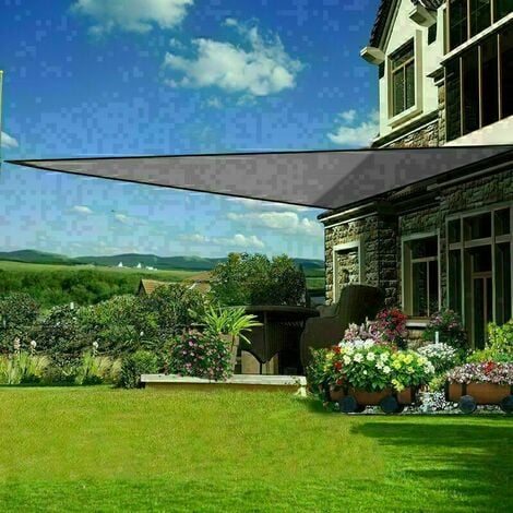 Aquariss Sun Shade Sail 5x5x5m Triangle Canopy Polyester UV Block with Free  Rope Sunscreen Awning for