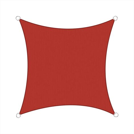 5x5m Sun Sail Shade Square Awning Canopy Garden Sun Cover Patio Sunscreen - Terracotta (1/3)