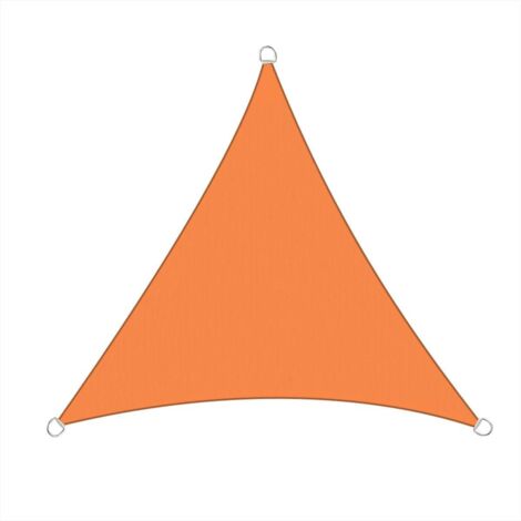 5x5x5m Sun Sail Shade Triangle Awning Canopy Garden Sun Patio Sunscreen - Orange (1/3)