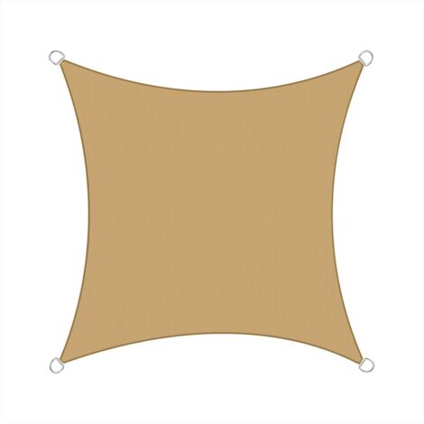 3.6x3.6m Sun Sail Shade Square Awning Canopy Garden Sun Patio Sunscreen - Sand (1/3)
