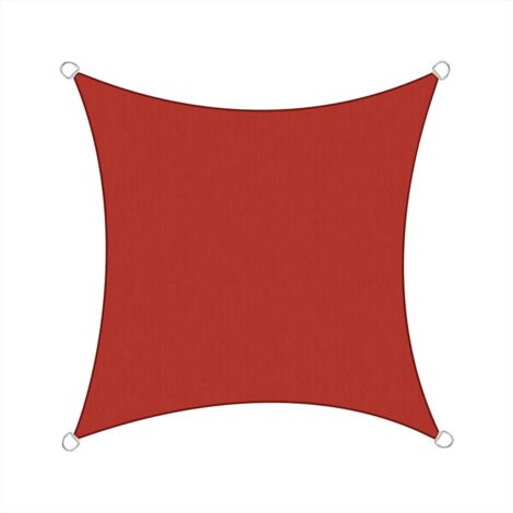 3.6x3.6m Sun Sail Shade Square Awning Canopy Garden Sun Patio Sunscreen - Terracotta (1/3)