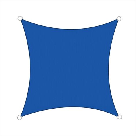 3.6x3.6m Sun Sail Shade Square Awning Canopy Garden Sun Patio Sunscreen - Blue (1/3)