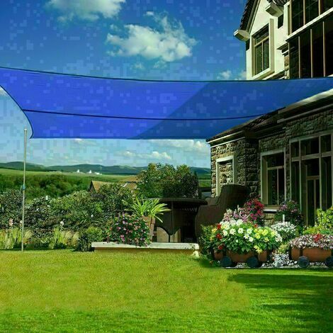 3x3x3m Triangle Patio Sun Shade Sail Awning Garden Canopy Outdoor Sunscreen  Home