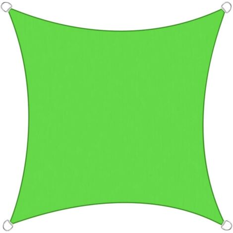 5x5m Sun Sail Shade Square Awning Canopy Garden Sun Cover Patio Sunscreen - Light Green (1/2)