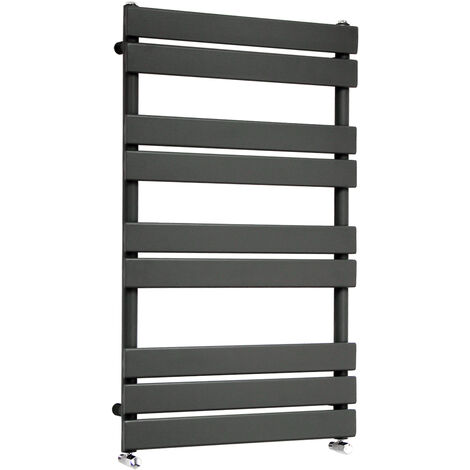 WarmeHaus Flat Panel Anthracite Bathroom Heated Towel Rail Ladder Radiator Warmer 1000x600mm