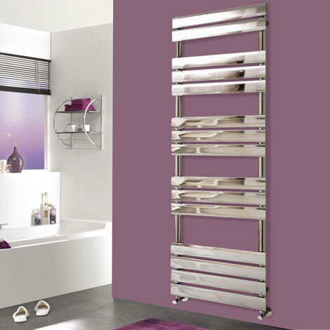 WarmeHaus Heated Towel Rail Radiator For Bathroom Ladder Flat Panel ...