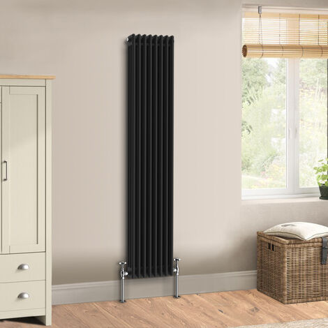 Warmehaus Traditional Black Radiator Triple Column 1800 x 382mm (1/5)