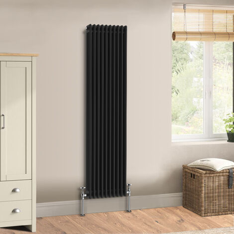 Warmehaus Traditional Black Radiator Triple Column 1800 x 472mm (1/5)