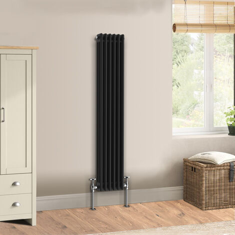 Warmehaus Traditional Black Radiator Triple Column 1500 x 292mm (1/5)