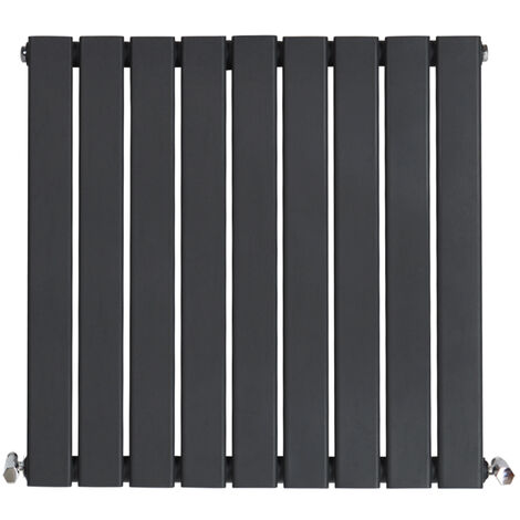 Warmehaus Flat Radiator Anthracite Horizontal Single 600x612mm (1/4)