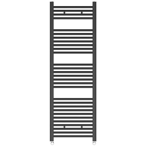 WarmeHaus Straight Grey Heated Towel Rail Radiator 1500x500mm