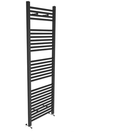 WarmeHaus Straight Grey Heated Towel Rail Radiator 1500x500mm