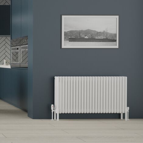 Warmehaus Traditional 4 Column Radiator 600x1190 White (1/5)