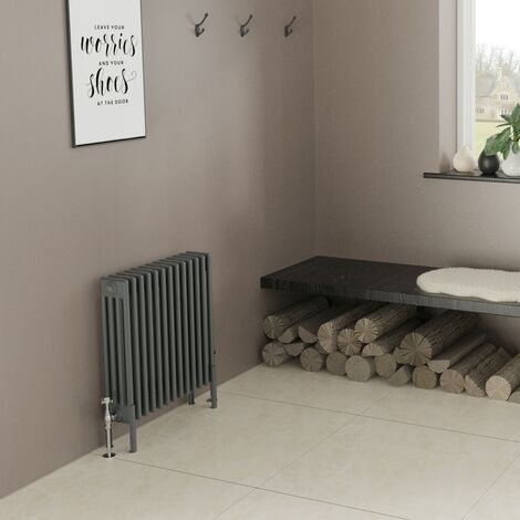 Warmehaus Traditional 4 Column Radiator 600x605 Anthracite (1/5)